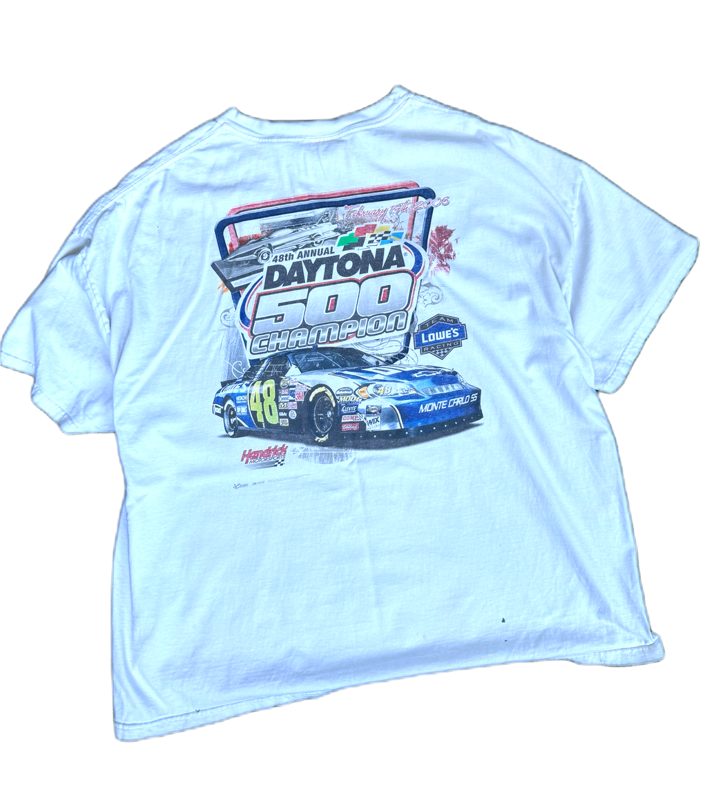 Vintage 00s Jimmie Johnson Chase Daytona NASCAR Tee