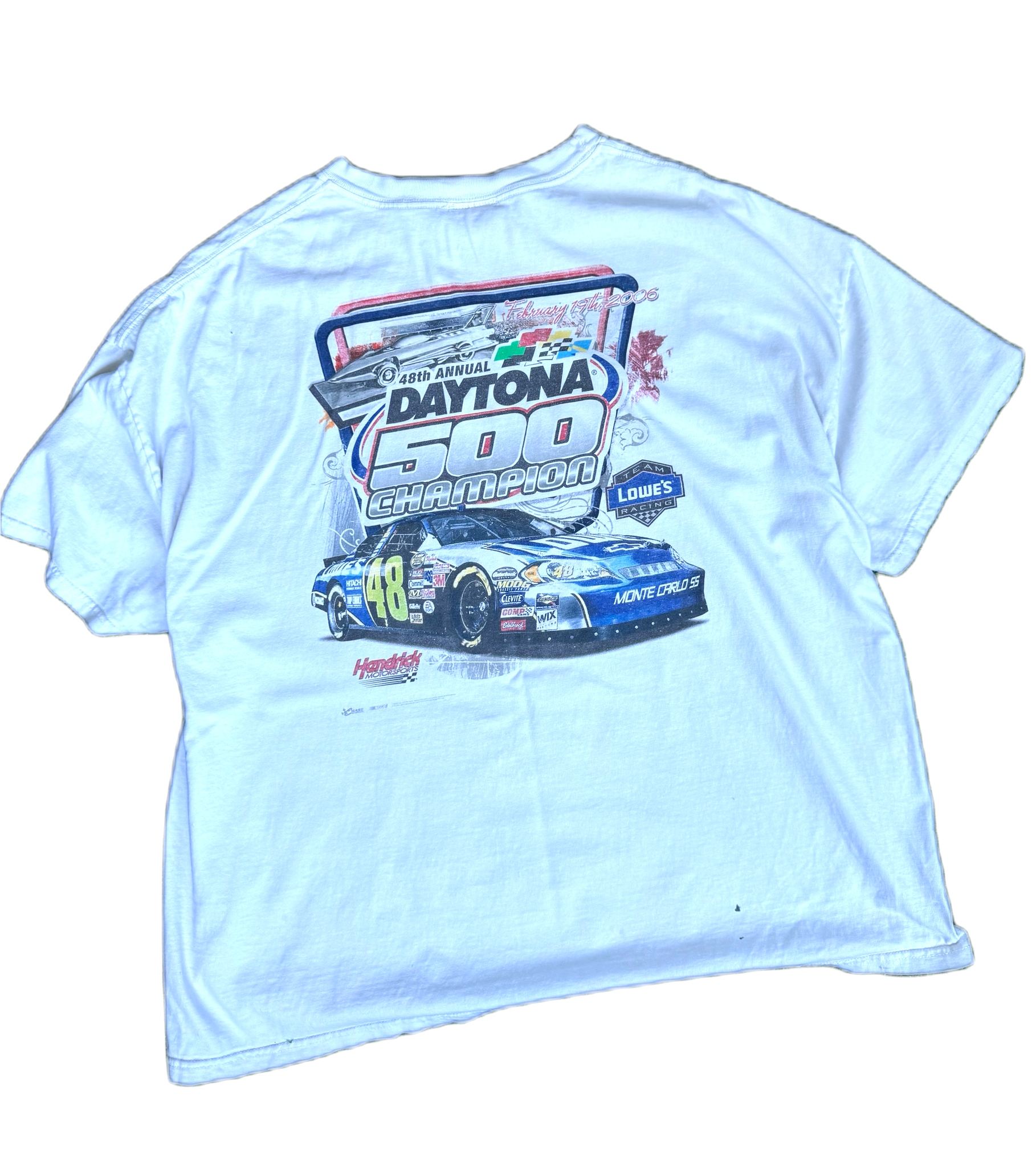 Vintage 00s Jimmie Johnson Chase Daytona NASCAR Tee