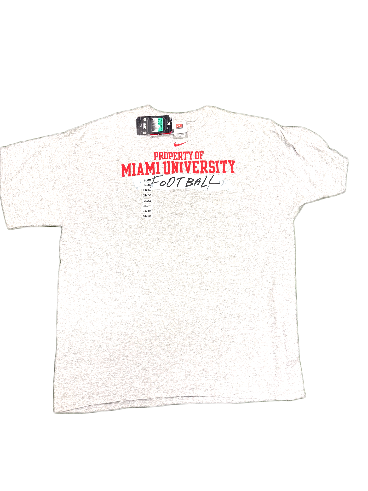 BRAND NEW PLAYER EXCLUSIVE Nike Miami University Football Tee