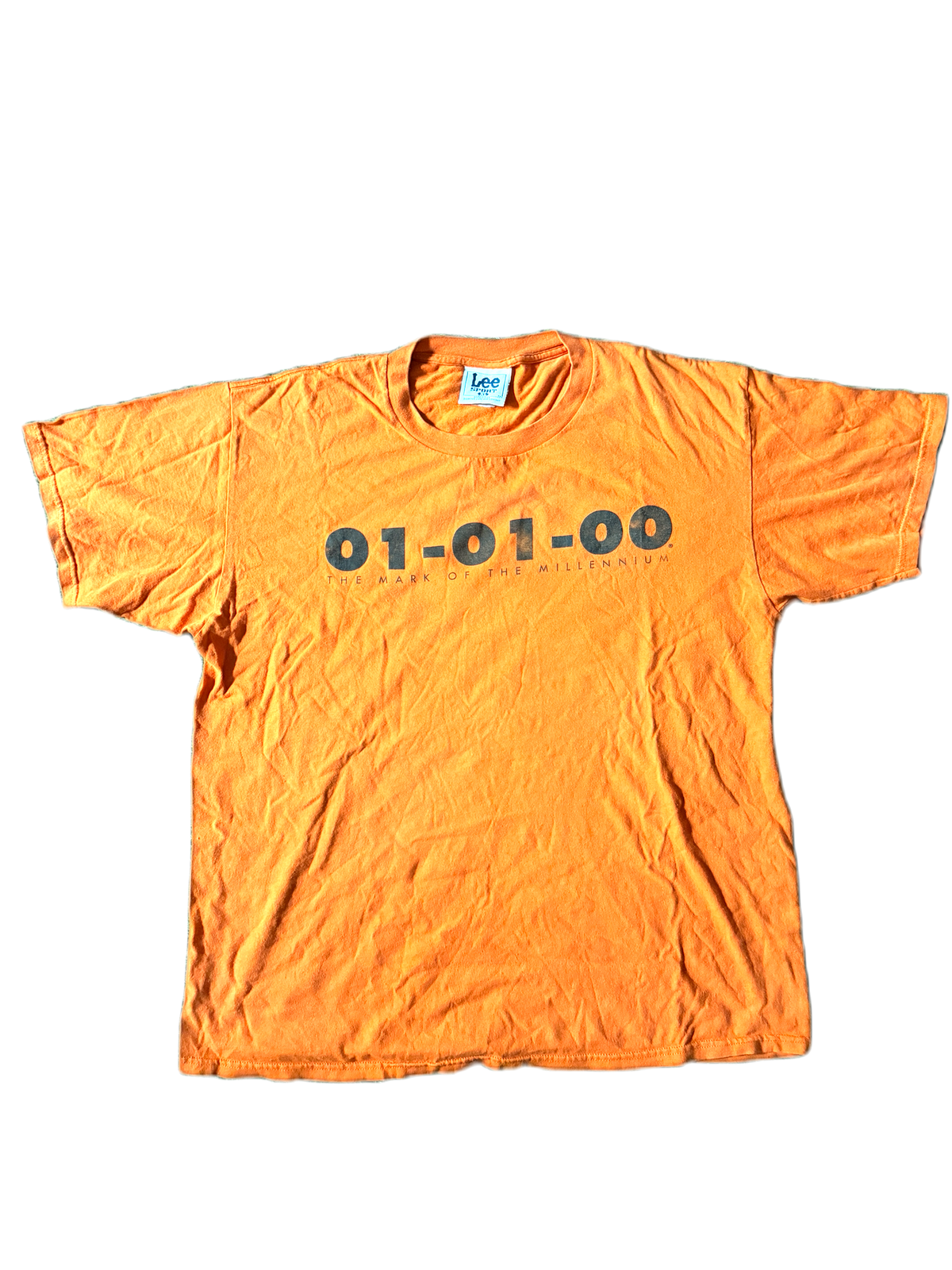 Orange vintage 2000s Y2K Lee graphic tee
