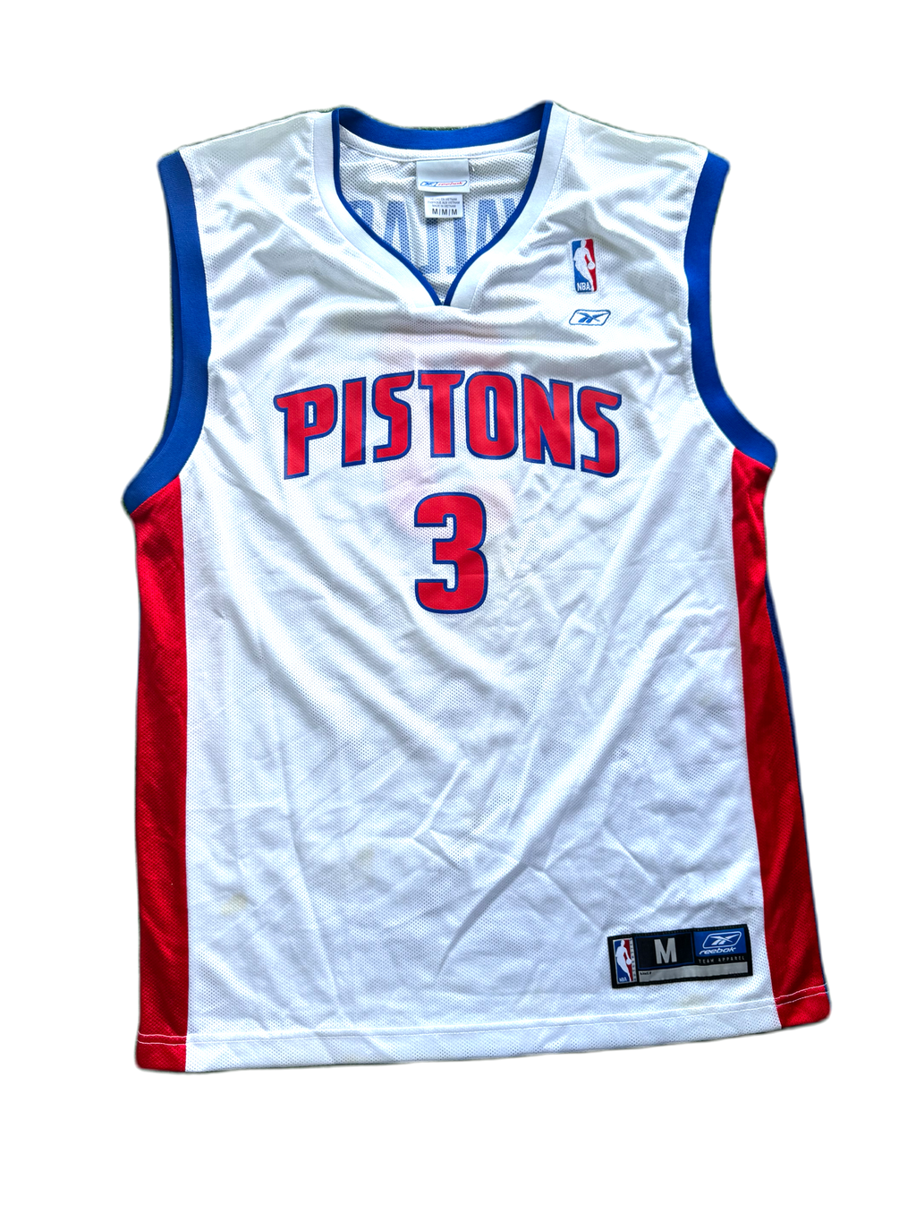 Pistons Reebok Ben Wallace Jersey