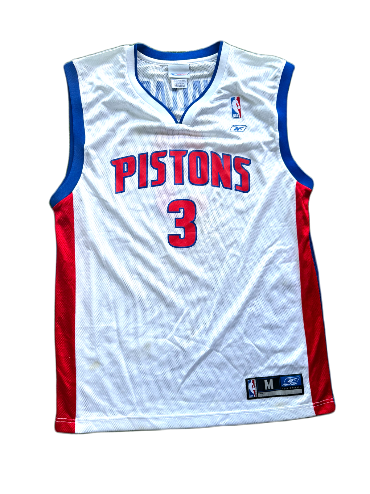 Pistons Reebok Ben Wallace Jersey