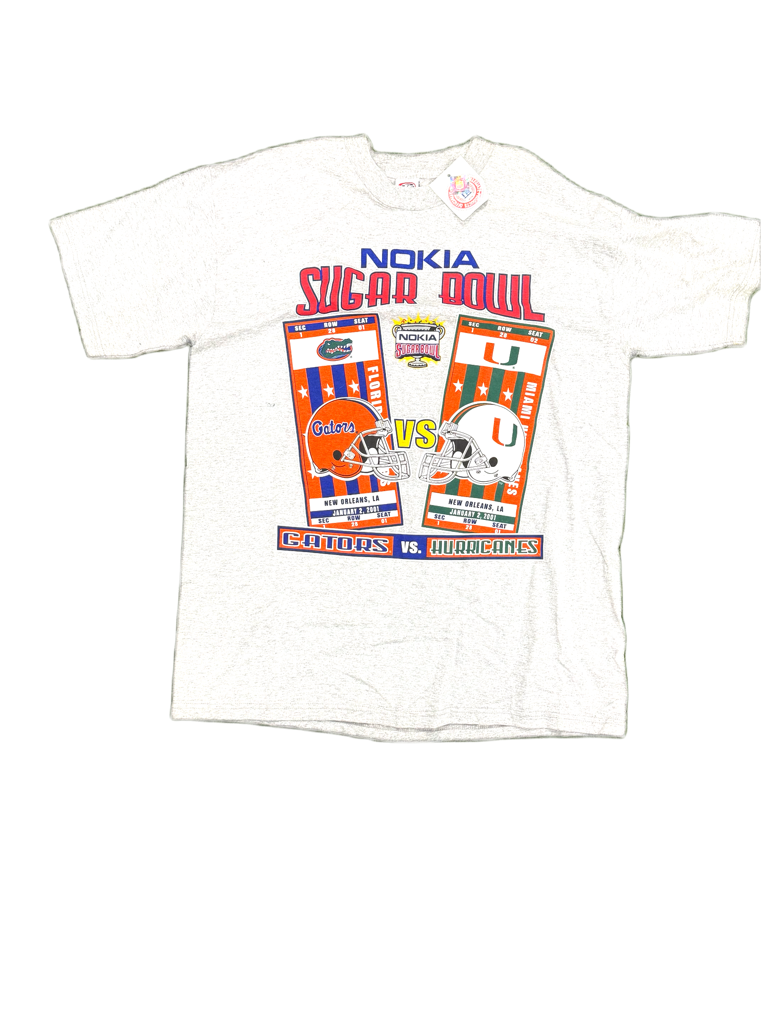 Nokia Sugar Bowl 1997 Florida vs Miami Gators vs Hurricanes Football Tee