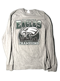 Philadelphia Eagles Super Bowl Champions gray long sleeve