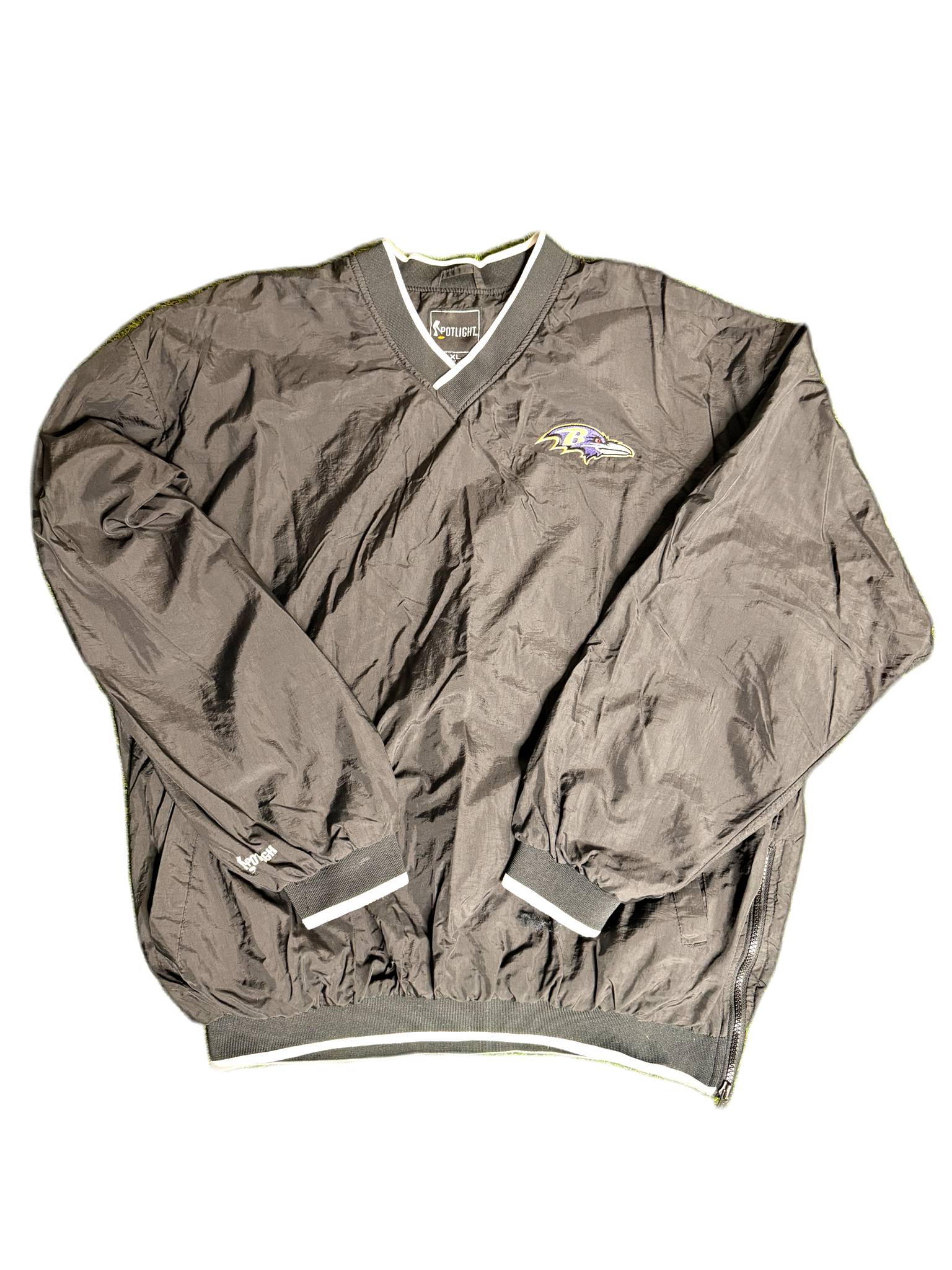 Baltimore Ravens black windbreaker jacket