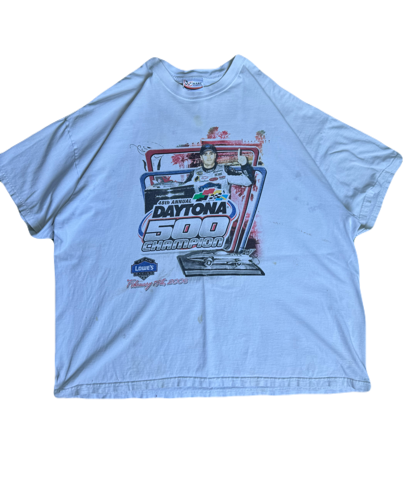 Vintage 00s Jimmie Johnson Chase Daytona NASCAR Tee