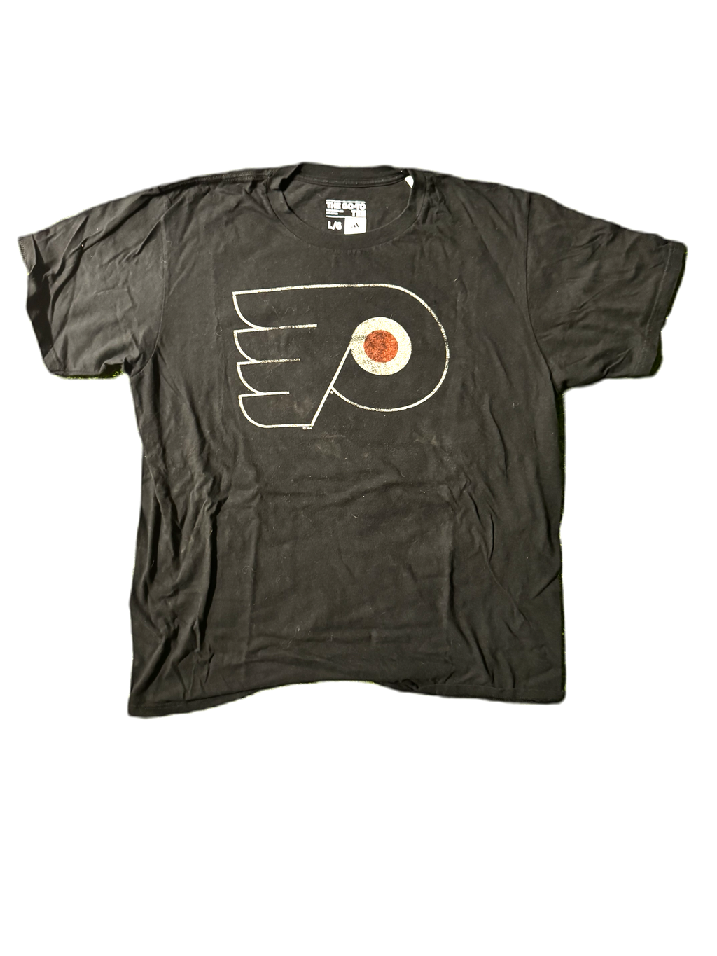 Black Philadelphia Flyers hockey tee