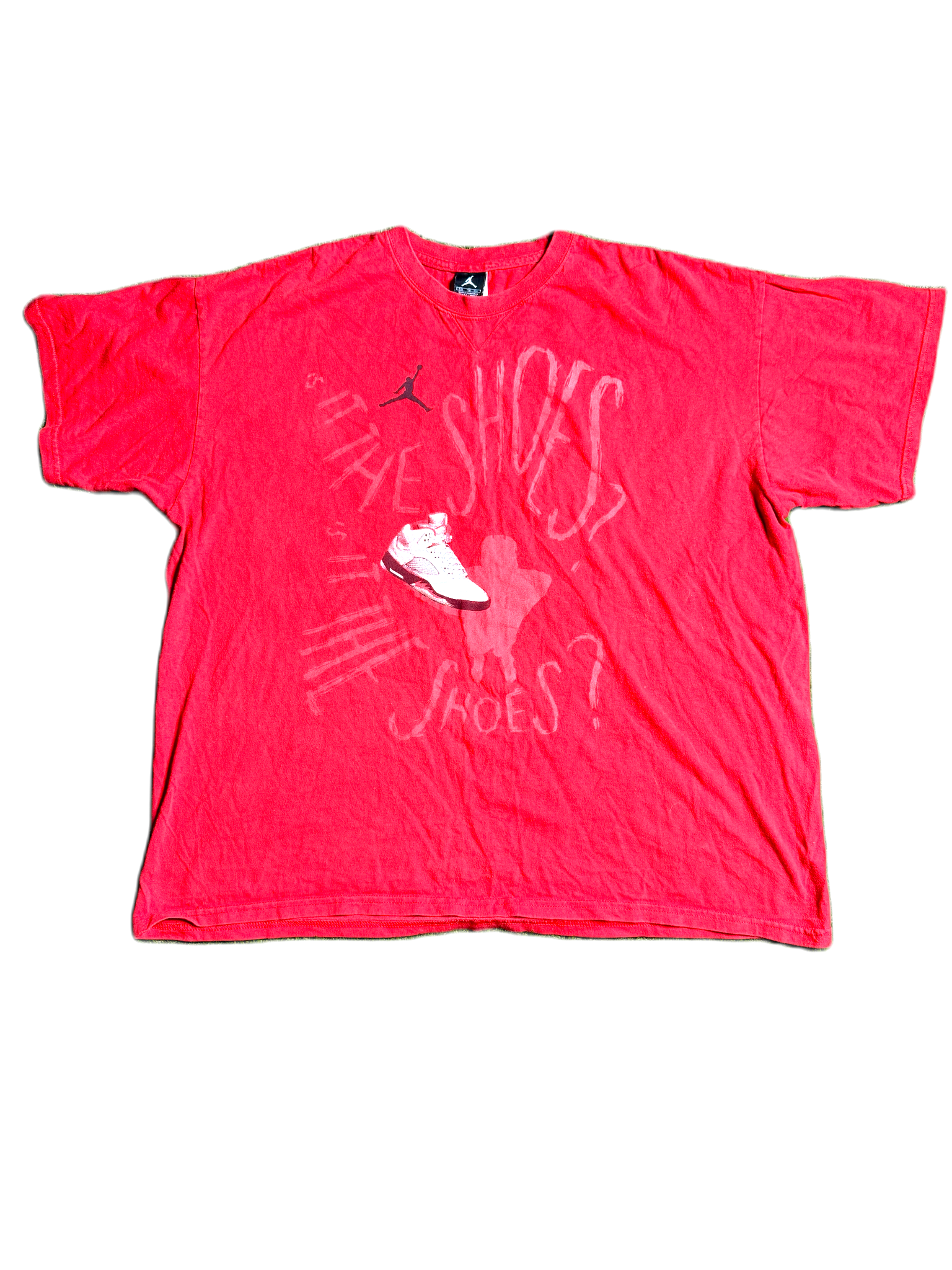 Vintage Y2K Jordan Men Fire Red 5 Spike Lee Tee